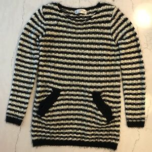 Black and white sweater